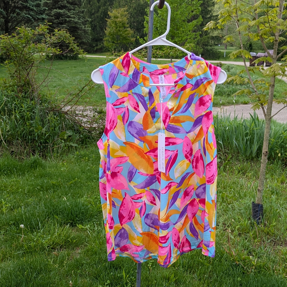 Colorful Sleeveless Women's Top